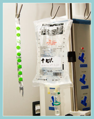 Photo of an Intravenous Feeding drip.
